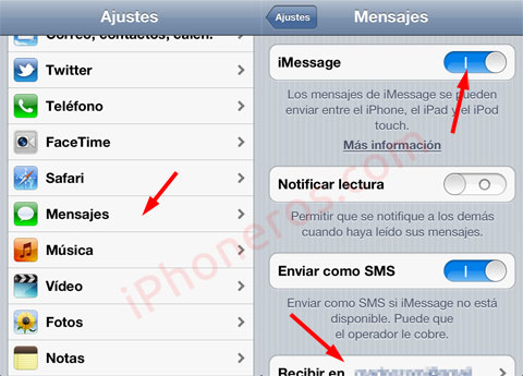 Su compañía puede cobrar por los mensajes SMS utilizados para activar iMessage 11