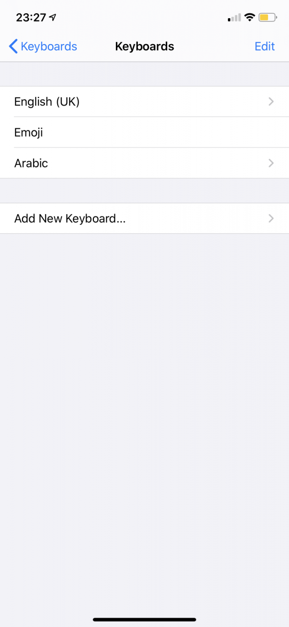 Cómo hacer el teclado más grande en el iPhone 9