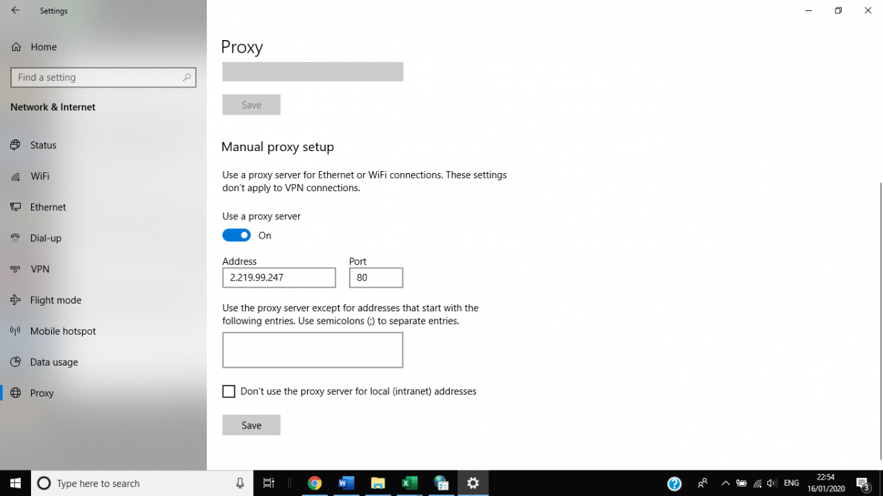Cómo encontrar la dirección IP del servidor proxy en Windows 8