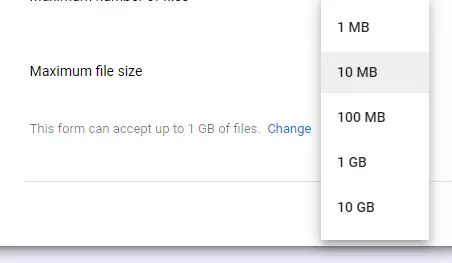 Cómo crear un formulario de Google que permita a los usuarios subir archivos 9
