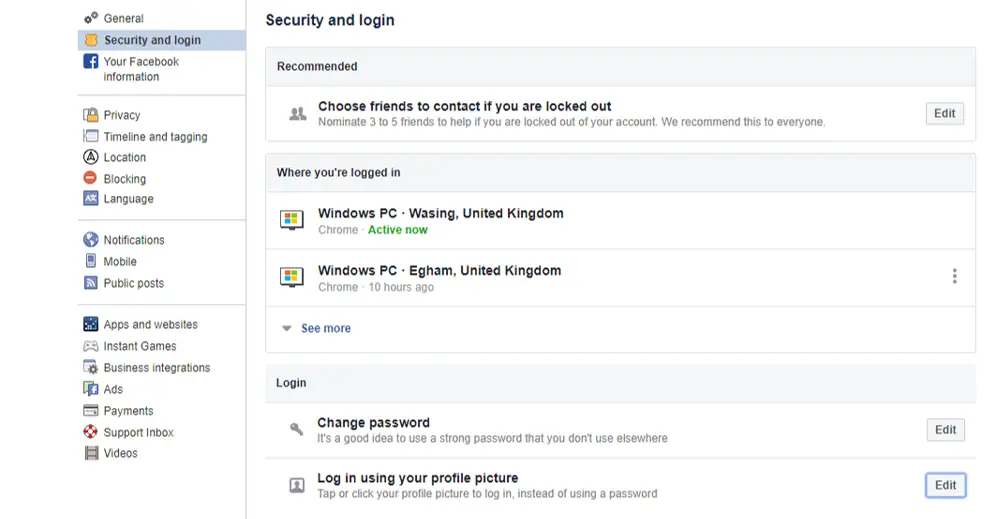 Cómo activar y desactivar el acceso a las fotos de perfil en Facebook 1