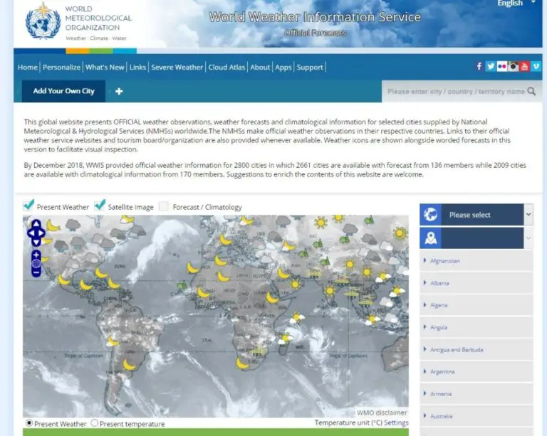 ≫ 7 Mejores Sitios Web Sobre El Clima - Tecnobloggers.com