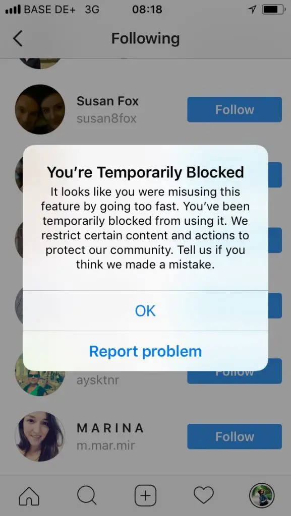 Cómo arreglar "No me pueden gustar las fotos de Instagram 1