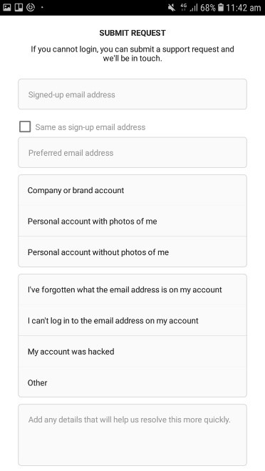 Arreglar que Instagram no envíe el código de seguridad al correo electrónico 5