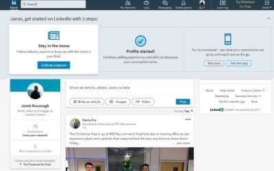 Cómo ver el sitio de LinkedIn Desktop por teléfono 51