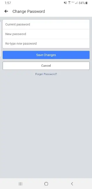 Cómo cambiar la contraseña de Facebook Messenger 8