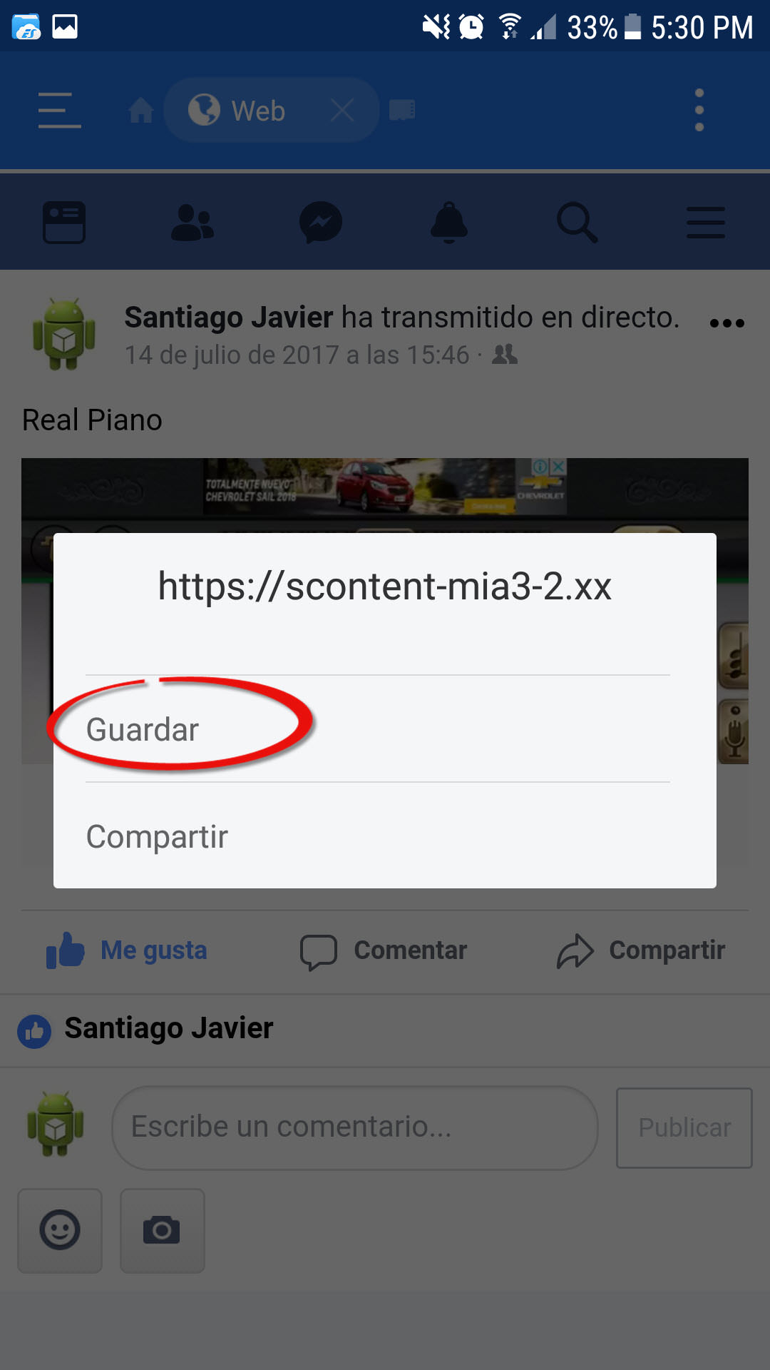 Cómo copiar un enlace de vídeo en Facebook 20