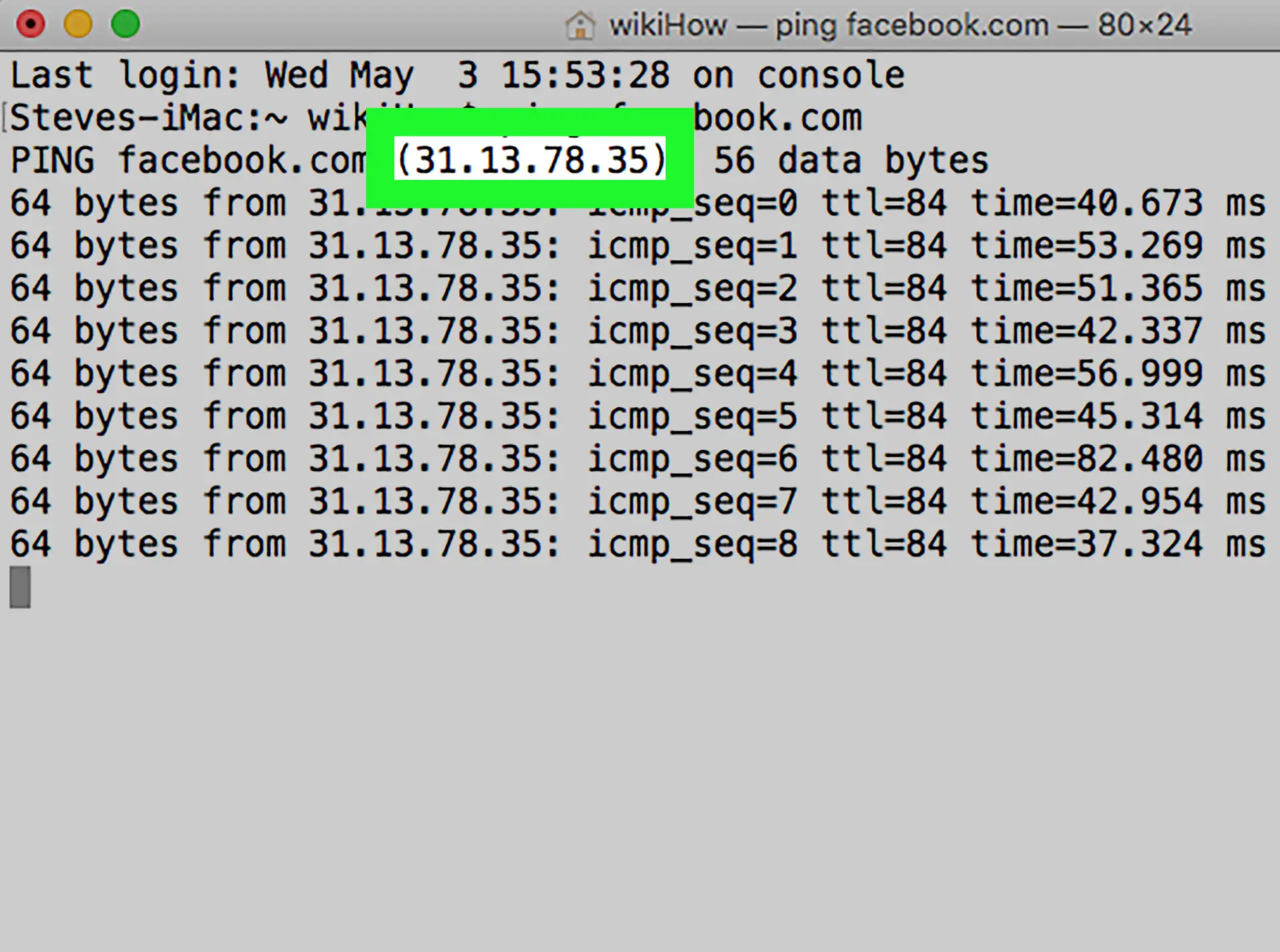 track ip address from facebook