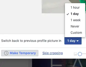 Cómo establecer una foto de perfil temporal en Facebook 2