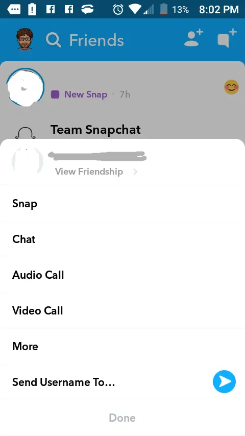 Cómo saber si alguien te borró en Snapchat 2