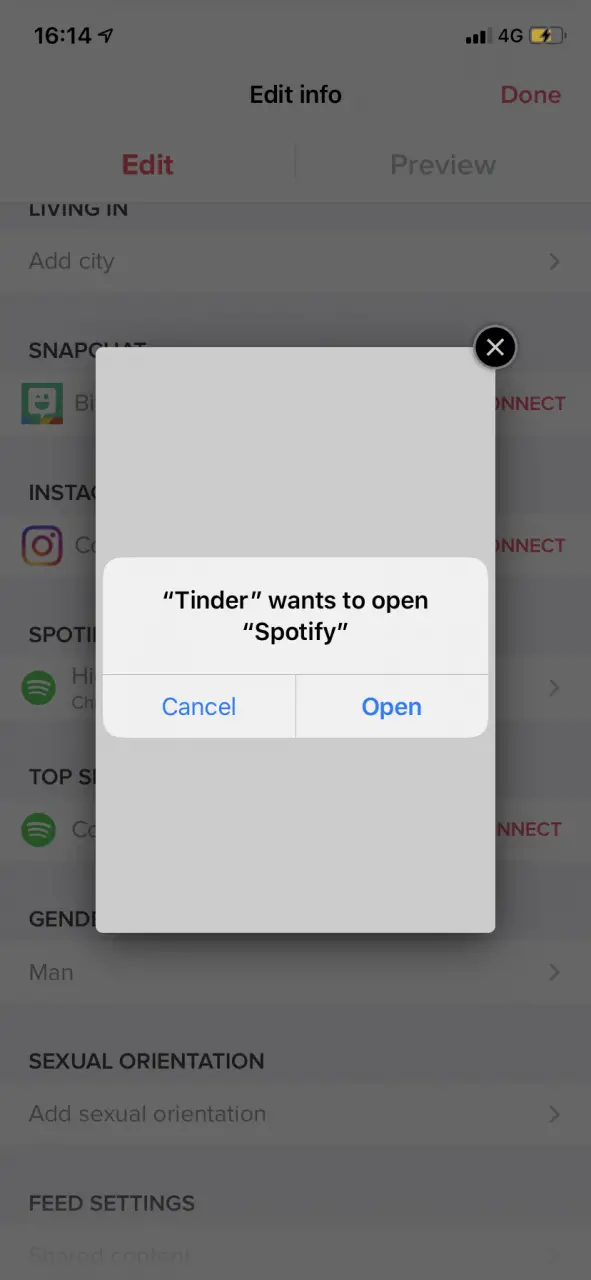 Cómo conectar Spotify con Tinder 4