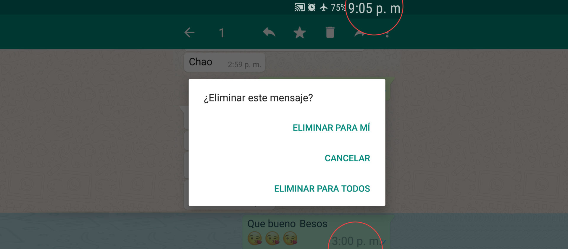 Cómo borrar una instantánea enviada antes de que se abra 9