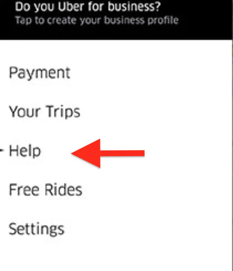 Cómo borrar el historial de viajes en Uber 1