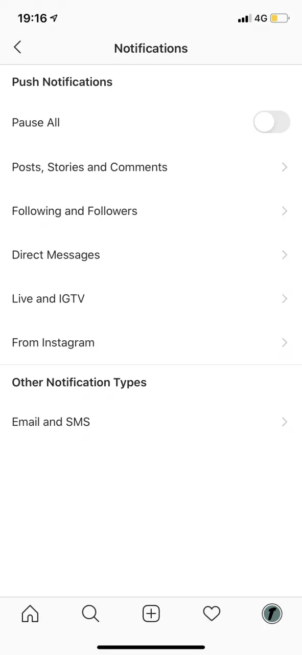 Cómo desactivar las notificaciones de video en vivo en Instagram 4