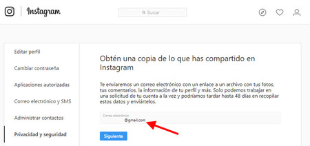 Cómo descargar la copia de seguridad de la cuenta de Instagram 25