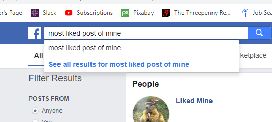 Cómo encontrar las publicaciones de Facebook más queridas en un perfil 1