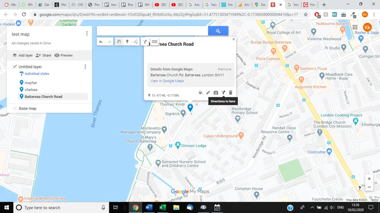 Cómo marcar múltiples lugares en Google Maps 12