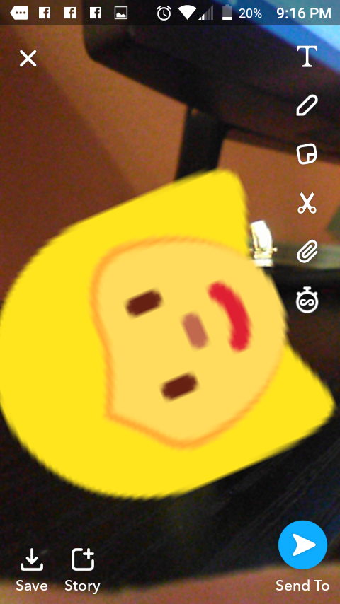 Cómo redimensionar los emojis en Snapchat 5
