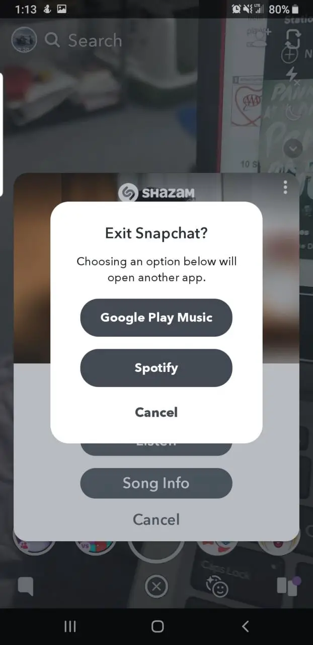 Cómo usar Shazam en Snapchat para encontrar una canción 4