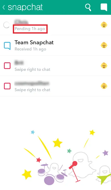 ¿Qué significa pendiente en Snapchat? 27