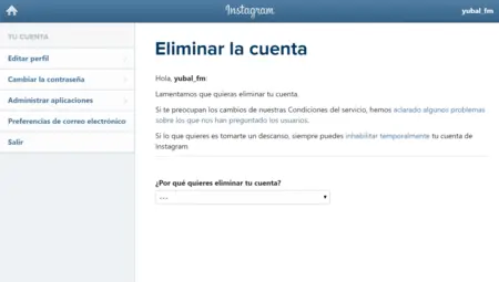 ¿Qué sucede cuando borra su cuenta Instagram? 42