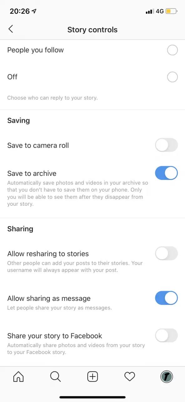 Cómo evitar que la gente comparta su historia en Instagram 5