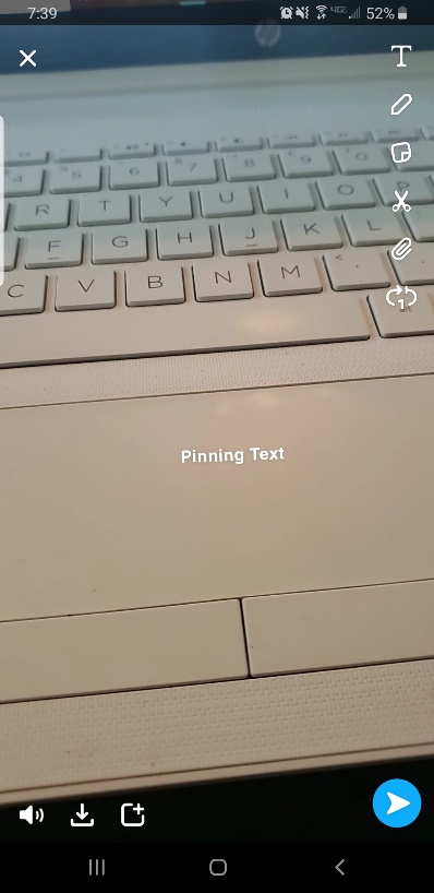 Cómo hacer que el texto se mueva en el video de Snapchat 4