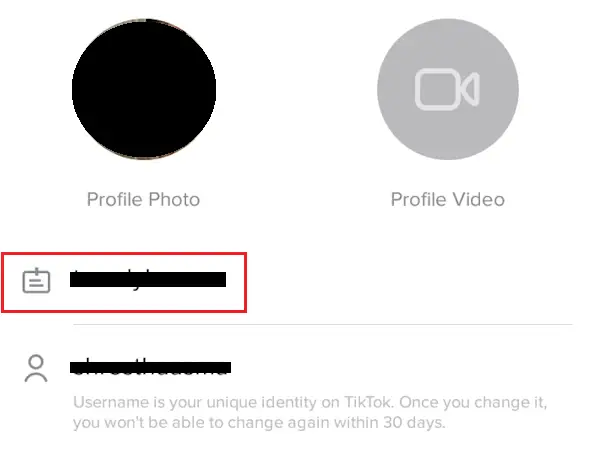 Cómo cambiar el nombre de usuario de TikTok 2