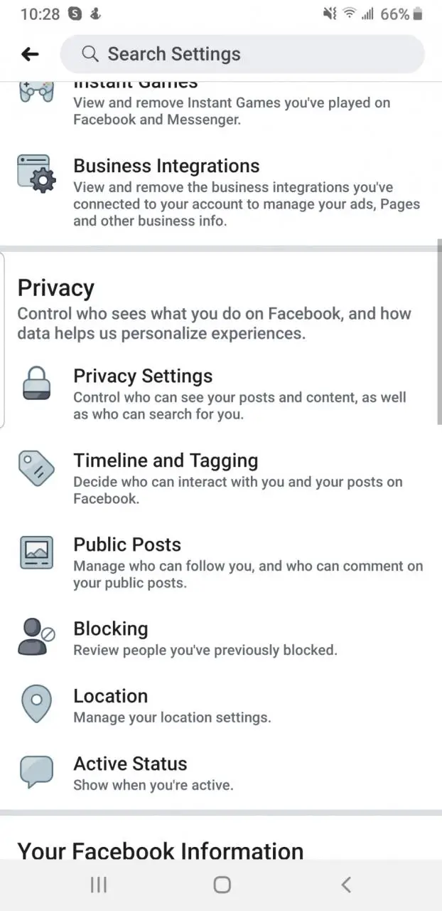 Cómo desbloquear a alguien en Facebook 2