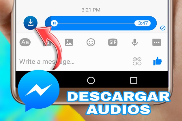 Cómo descargar audio en el Messenger 3