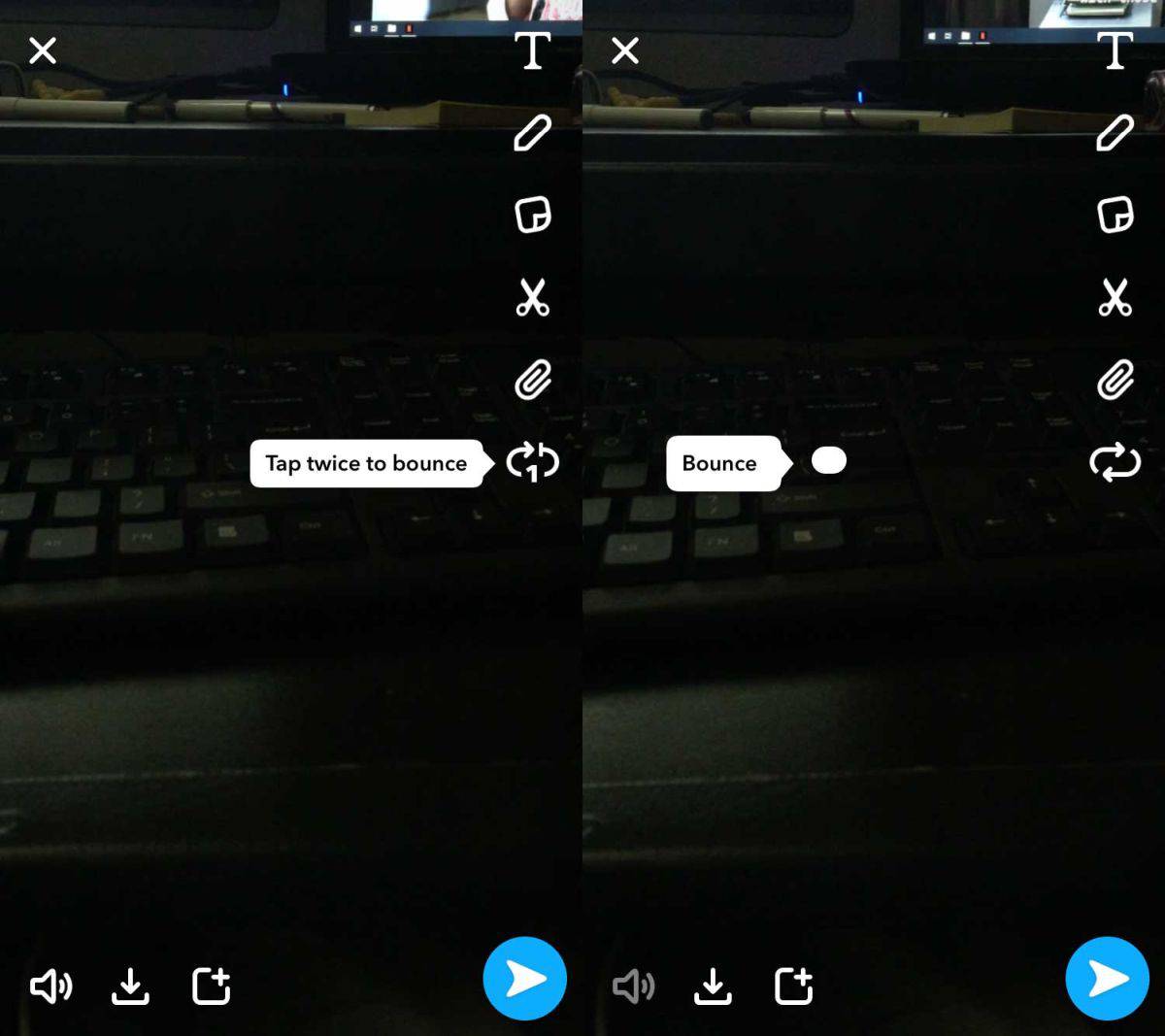 Cómo hacer un bucle de vídeos en Snapchat 1