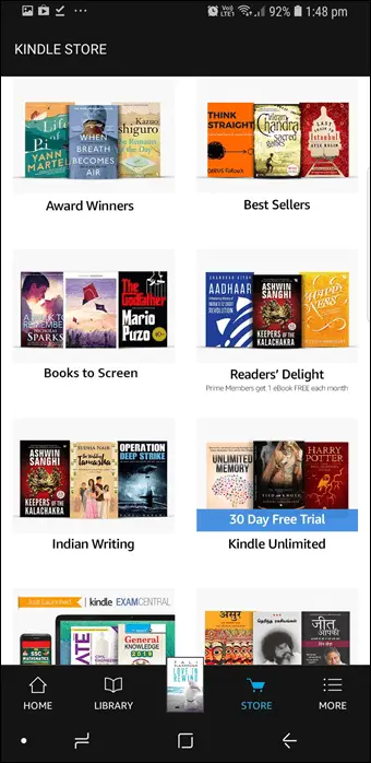Google Play Libros vs. Amazon Kindle 8