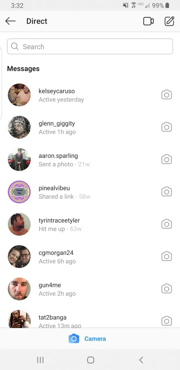 Cómo borrar mensajes en el Instagram 2