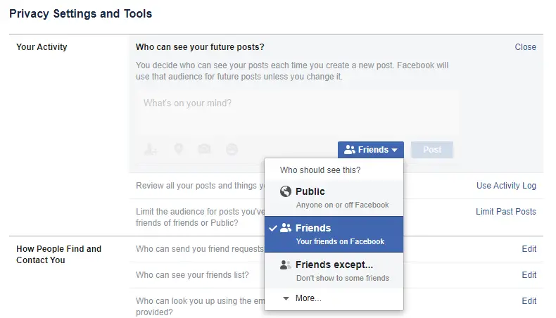 Configuración de privacidad de Facebook que deberías hacer ahora 4