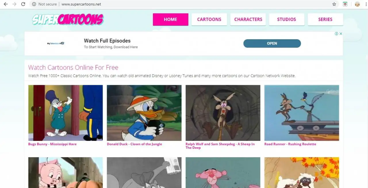 7 mejores sitios web para transmitir dibujos animados de forma gratuita 6