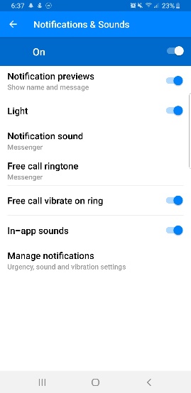 Cómo cambiar el sonido de la notificación de Facebook en Android 8