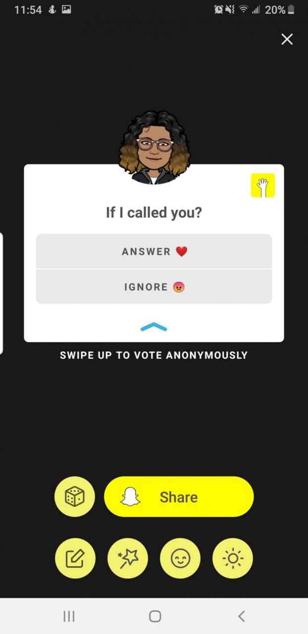 Cómo hacer una encuesta en Snapchat 3