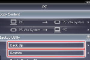Cómo hacer una copia de seguridad de los datos de PS Vita en el PC 1