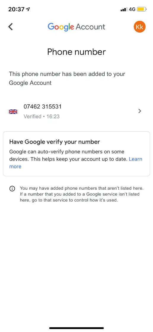 ¿Puedes utilizar el mismo número para dos cuentas de Gmail? 15