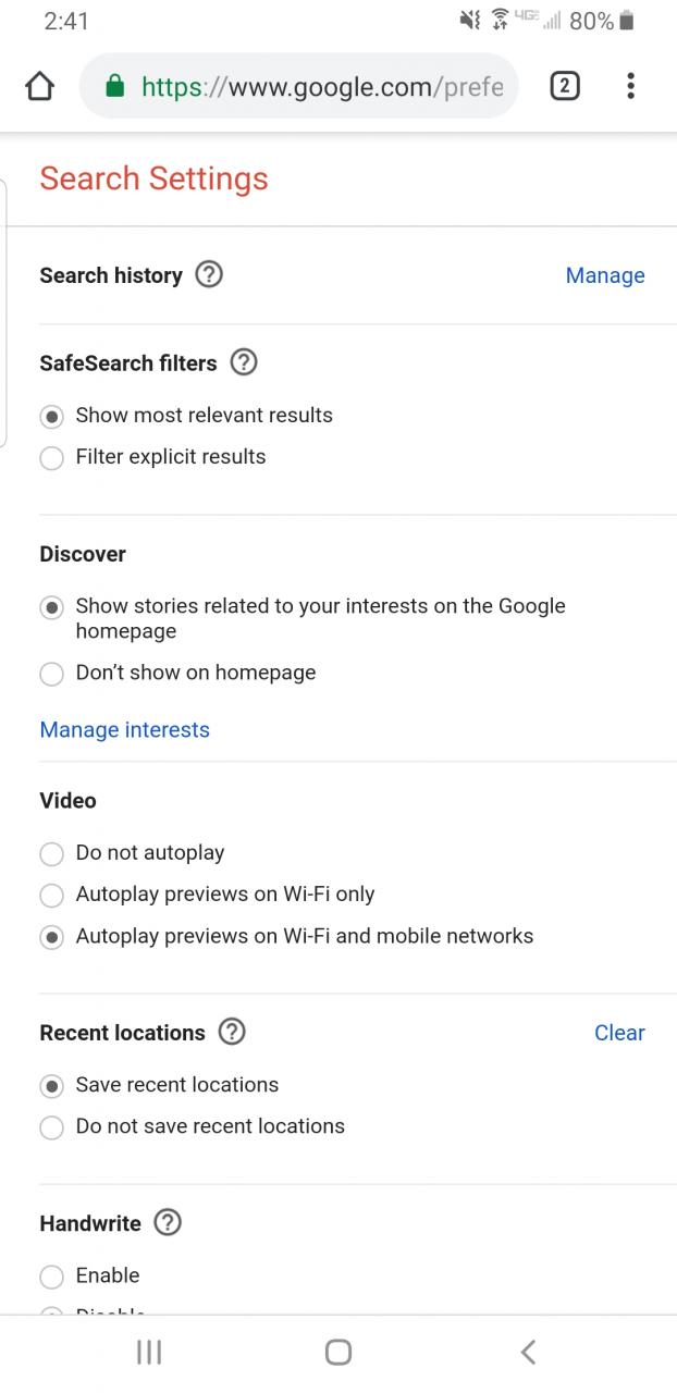 Cómo desactivar Google SafeSearch 7