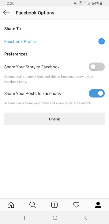 Qué hacer si Instagram no quiere compartir en Facebook 6