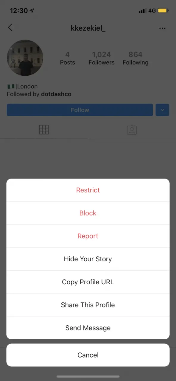 Qué hacer si declina accidentalmente una solicitud de mensaje Instagram 2