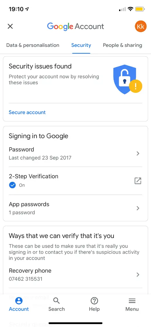 Cómo desactivar las notificaciones de acceso de seguridad de Google 12