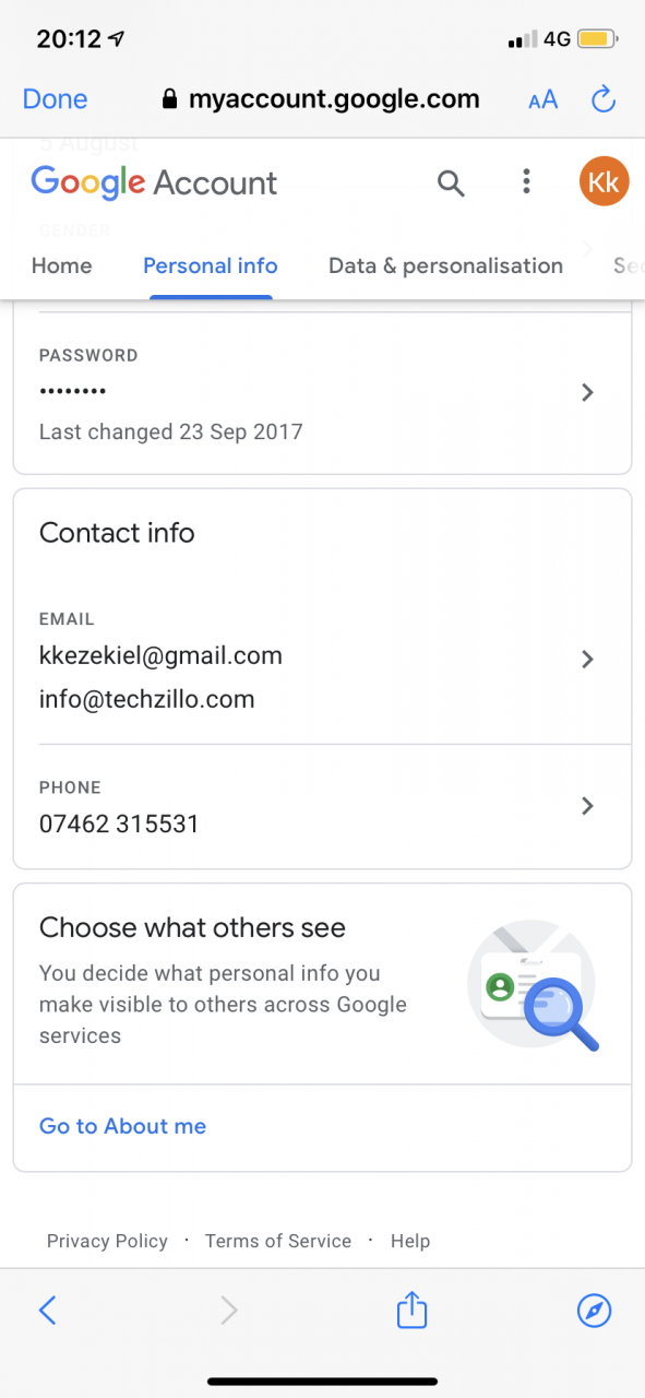 Cómo cambiar el correo electrónico de recuperación en la cuenta de Google 13