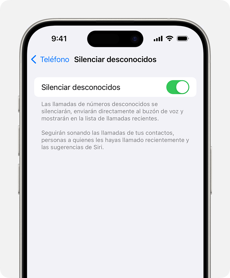 Cómo bloquear las llamadas de "No Caller ID" en el iPhone 10