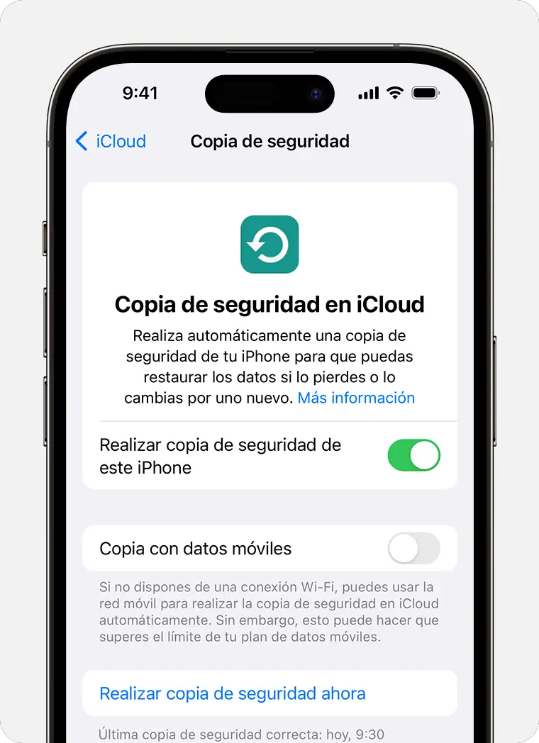 Cómo hacer una copia de seguridad del iPhone en iCloud 1