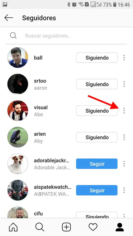 Cómo quitar los seguidores en el Instagram 31