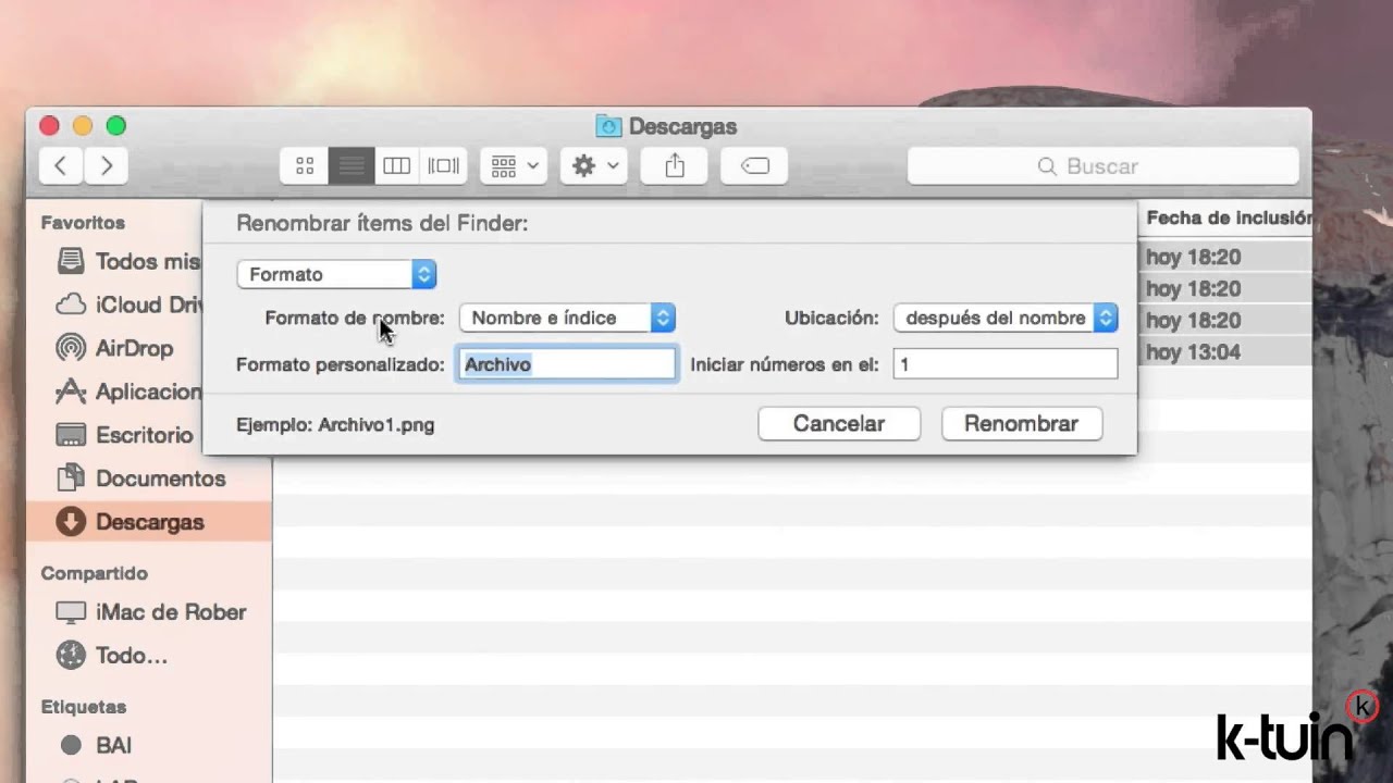 Cómo renombrar un archivo o carpeta en Mac 27