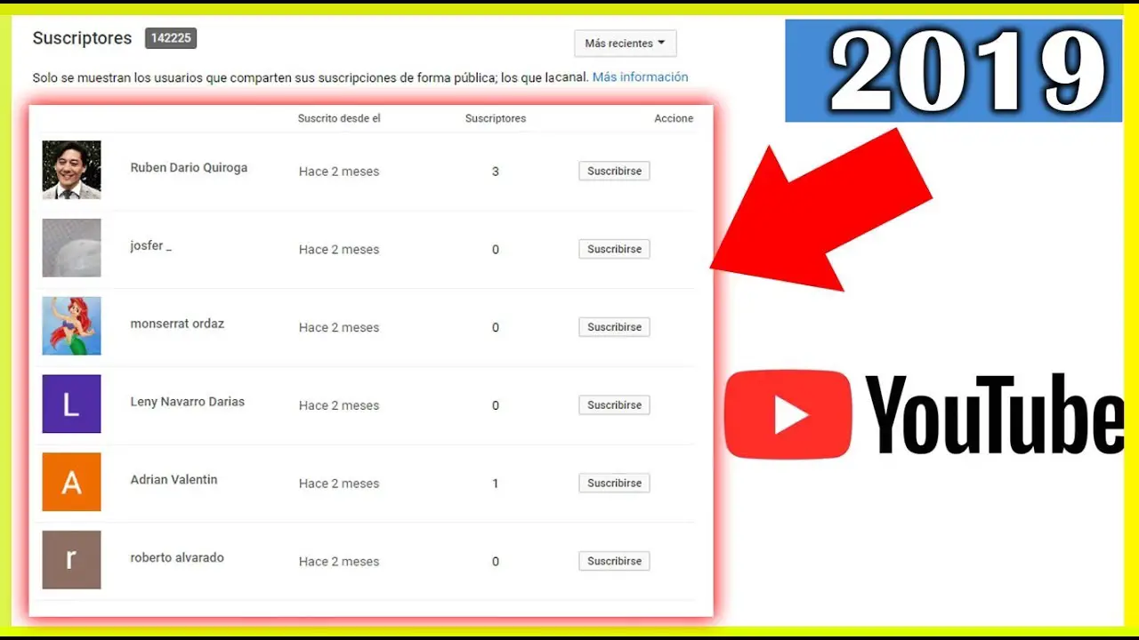 Cómo ver a los suscriptores de otras personas en YouTube 35