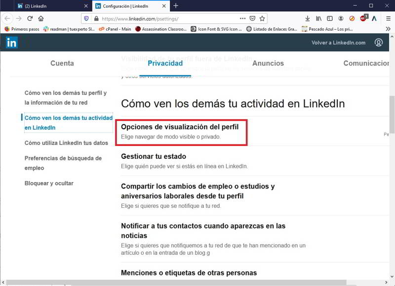 Cómo ver el perfil de LinkedIn de alguien sin que lo sepa 7